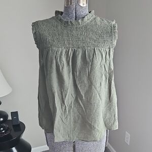 Nanette Nanette Lepore Smocked Bib Blouse